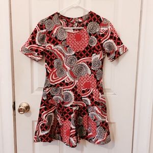 Art Deco Floral Dress